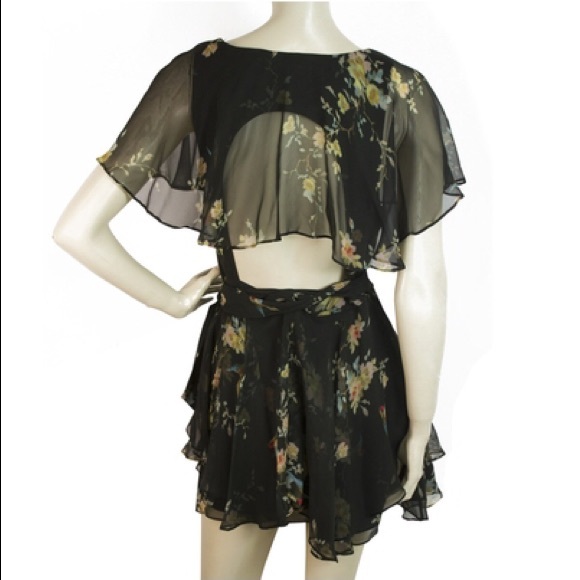 Zimmerman Black Floral Romper - Picture 4 of 6